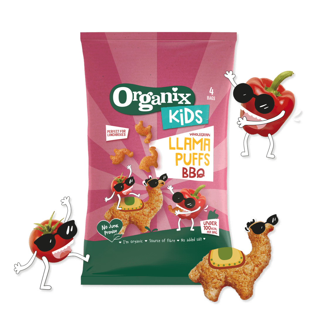 Organix Kids Llama Puffs BBQ