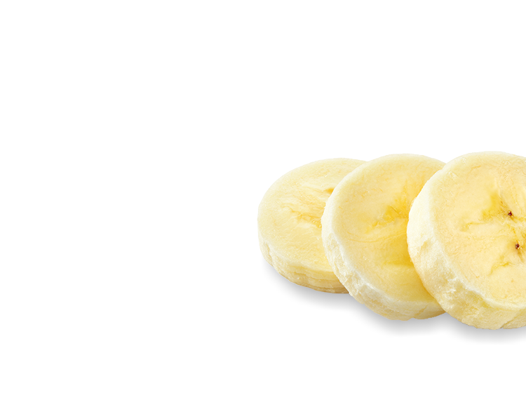 Chopped banana 
