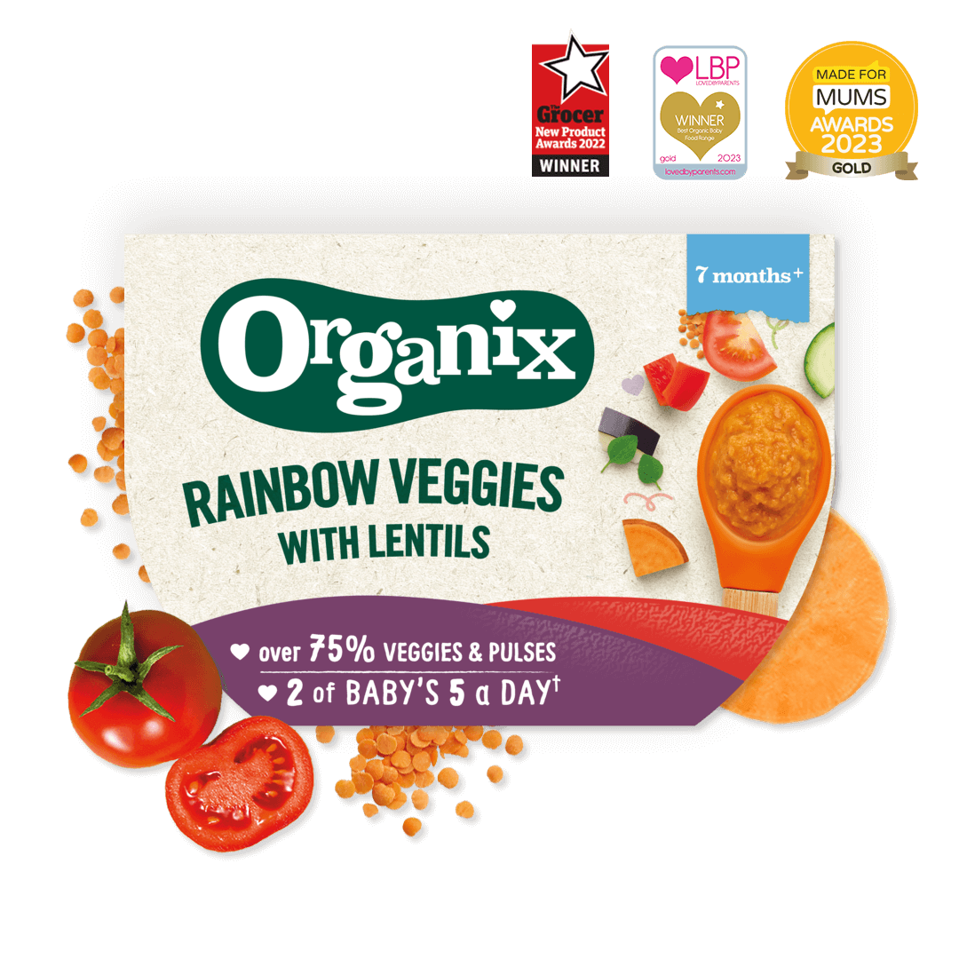Rainbow Veggies with Lentils