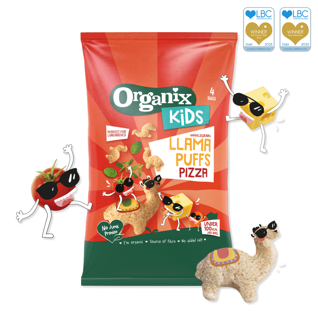 Organix Kids Llama Puffs Pizza