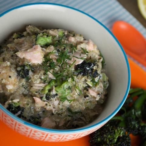 Salmon In A Creamy Lemon Dill Sauce