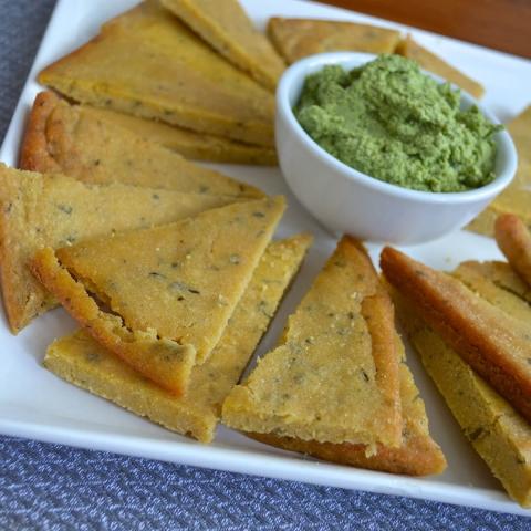 Farinata Flat Bread Triangles