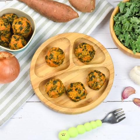 Sweet Potato and Kale Bites