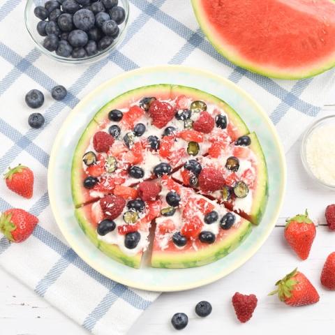Fruity Watermelon 'Pizza'