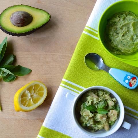 Avocado & Butter Bean Mash for Baby