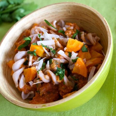 Vegetable & Cheese Sauce With Baby Pasta