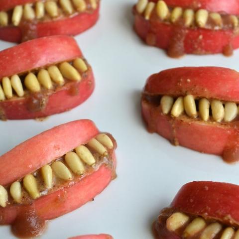 Scary Apple Teeth